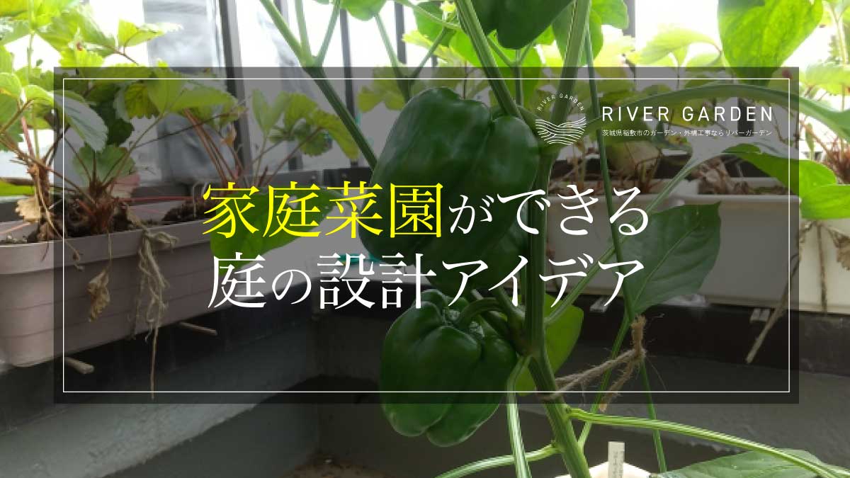 家庭菜園ができる庭の設計アイデア