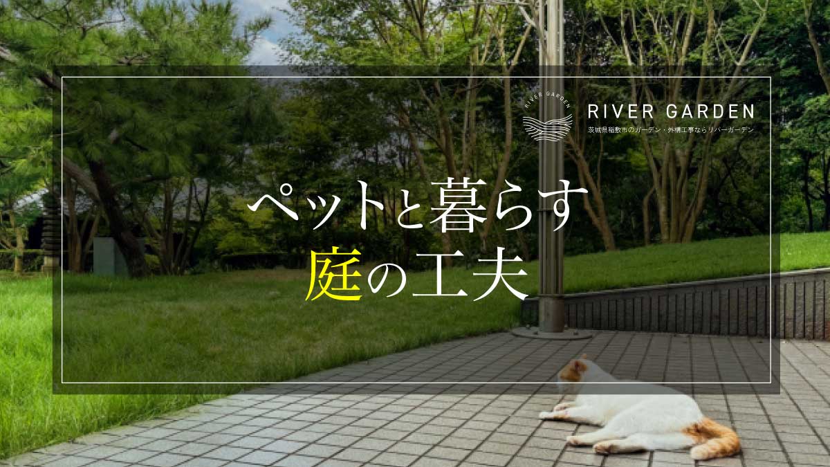 ペットと暮らす庭の工夫