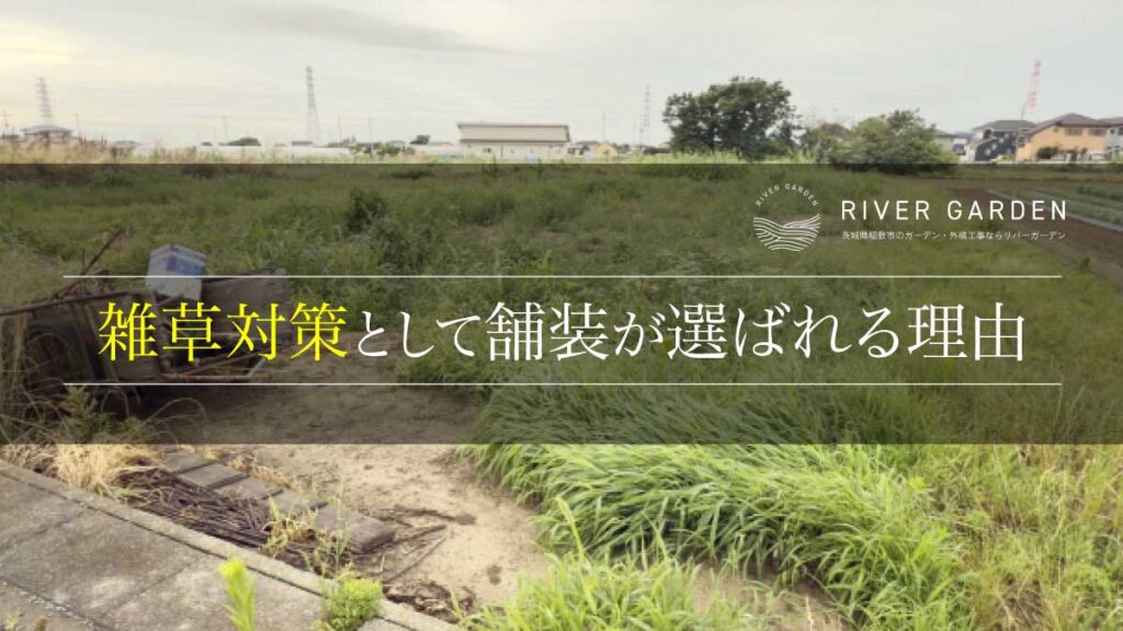 雑草対策として舗装が選ばれる理由